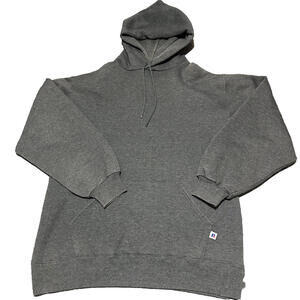 Vintage 90s Russell Athletic USA Blank Gray Sweatshirt Hoodie Large L Men